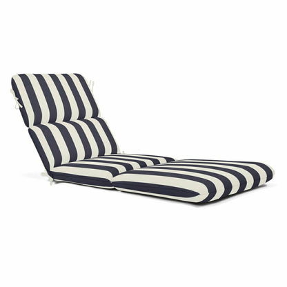 Sunbrella Premium Chaise Cushion with Ties | Plow & Hearth