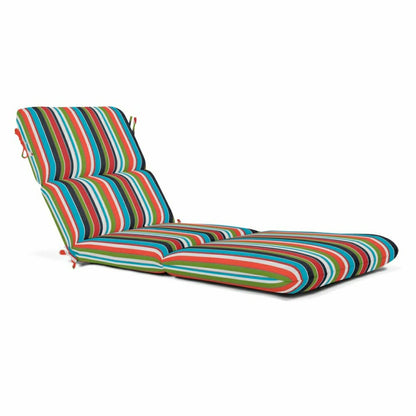 Sunbrella Premium Chaise Cushion with Ties | Plow & Hearth