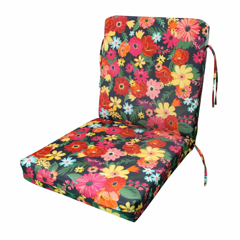 Classic Club Cushion with Ties | Plow & Hearth