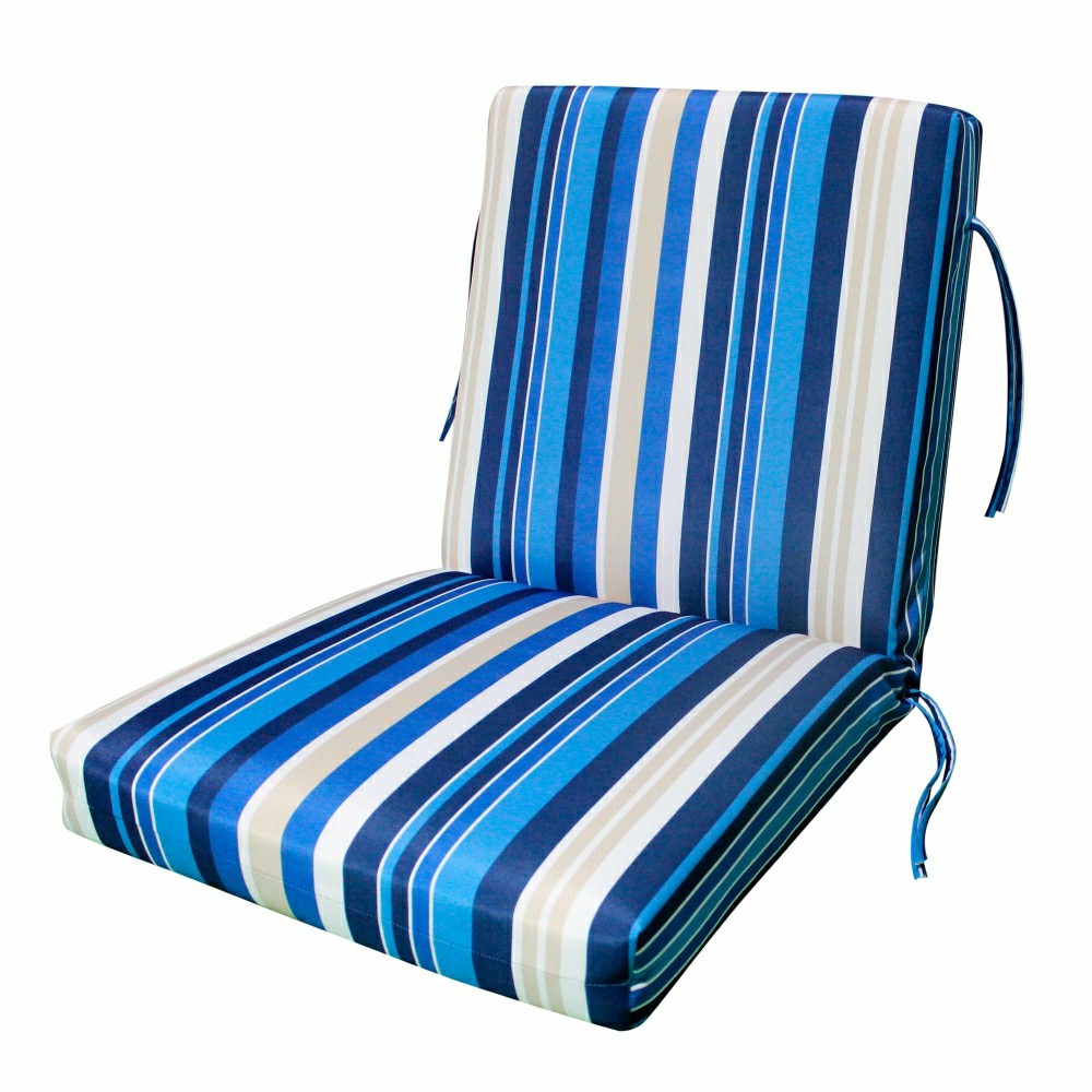 Classic Club Cushion with Ties | Plow & Hearth