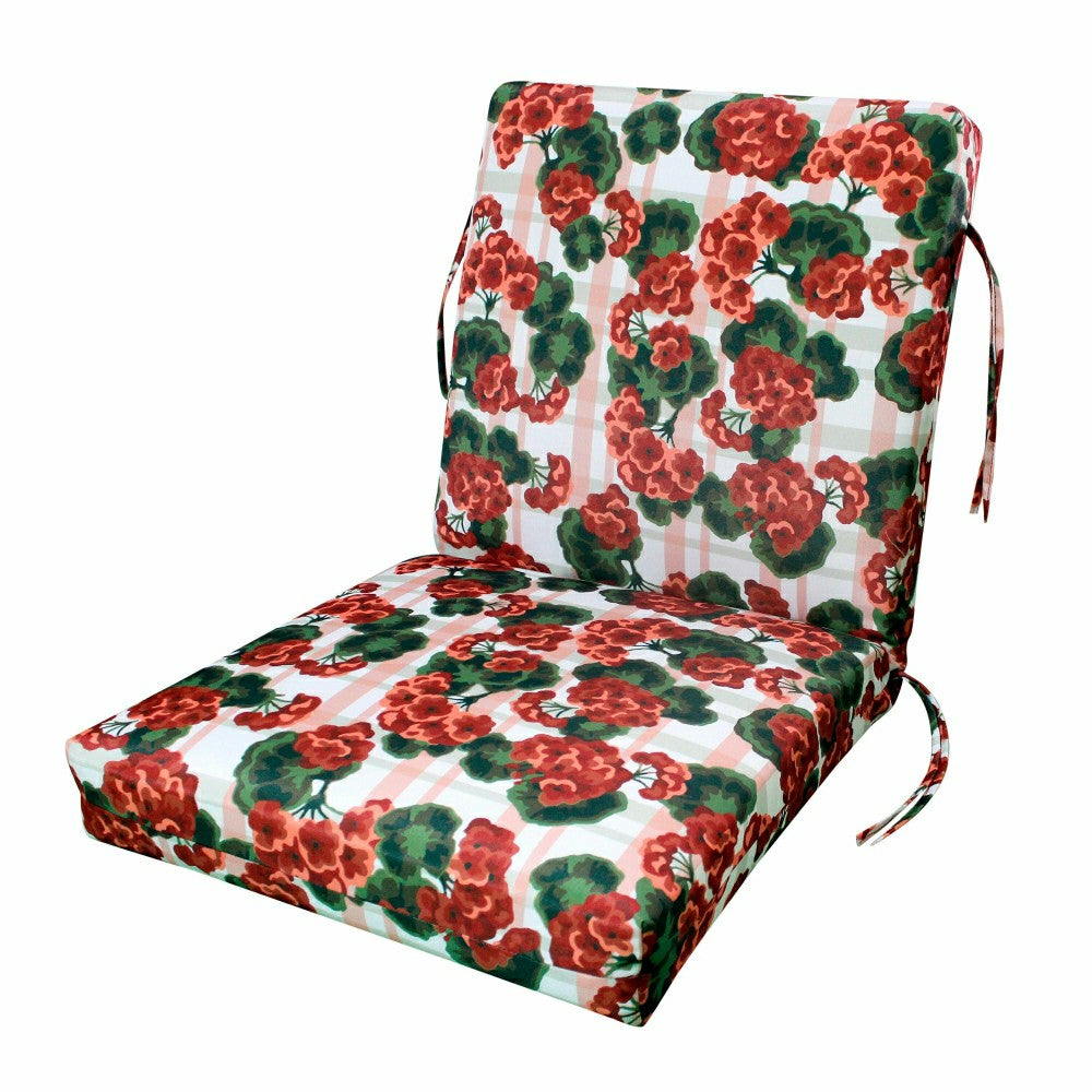 Classic Club Cushion with Ties | Plow & Hearth