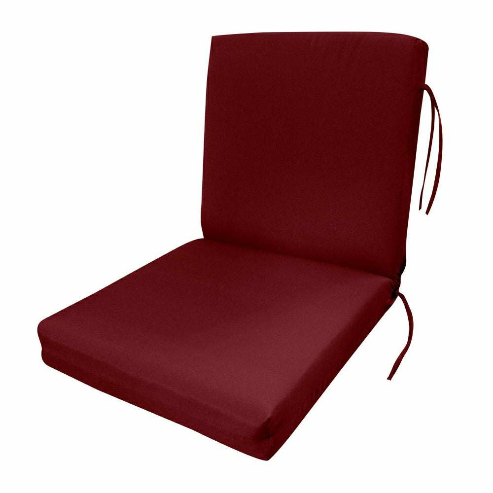 Classic Club Cushion with Ties | Plow & Hearth