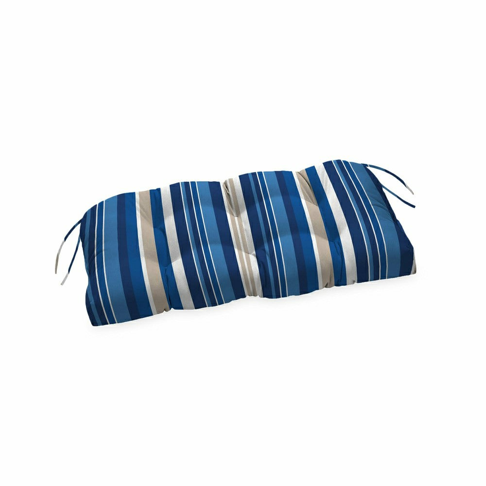 Classic Bench/Glider Cushion with Ties, 41" x 20" x 3" | Plow & Hearth