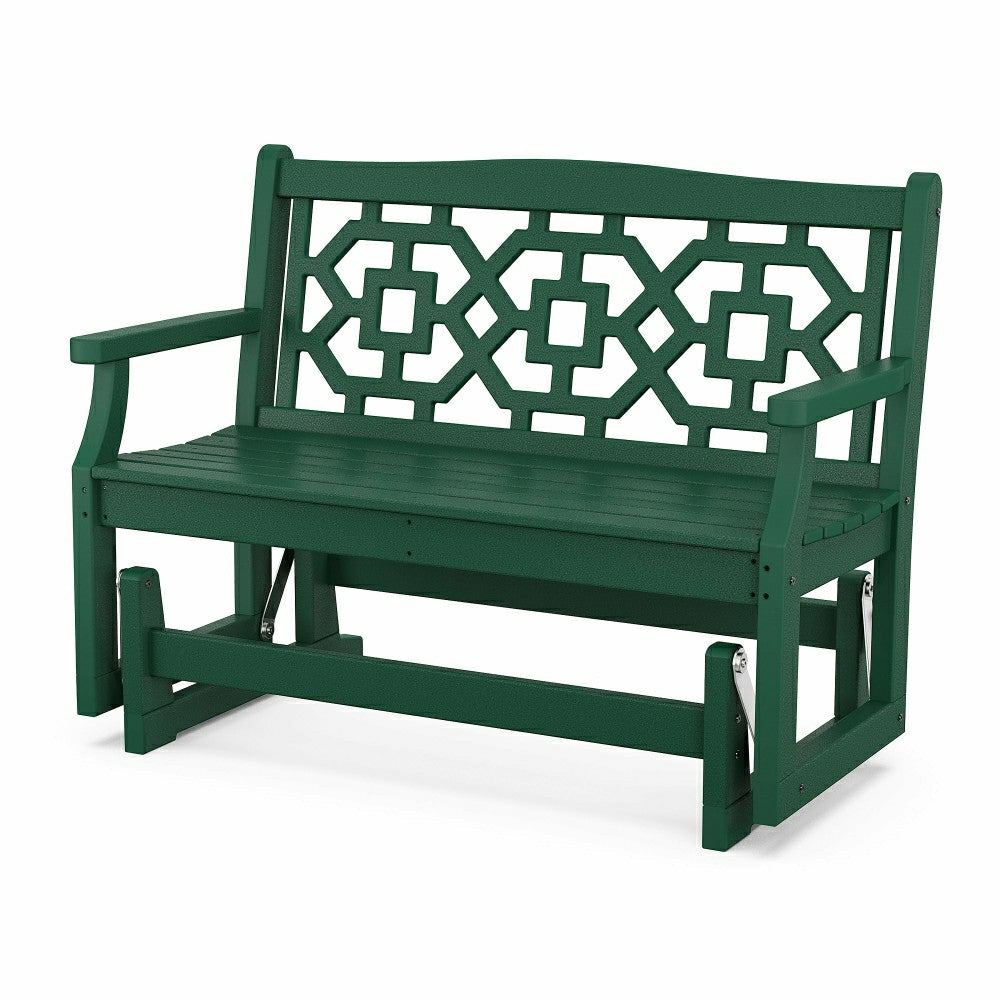 POLYWOOD® Chinoiserie Glider | Plow & Hearth