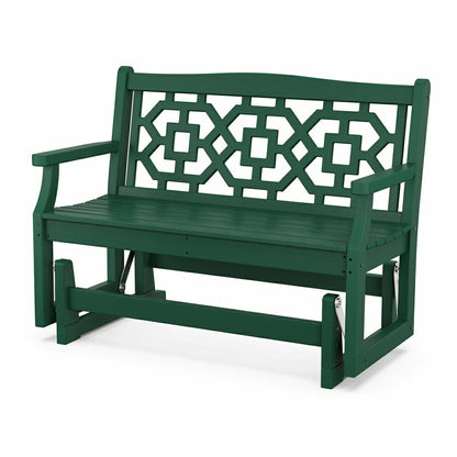POLYWOOD® Chinoiserie Glider | Plow & Hearth