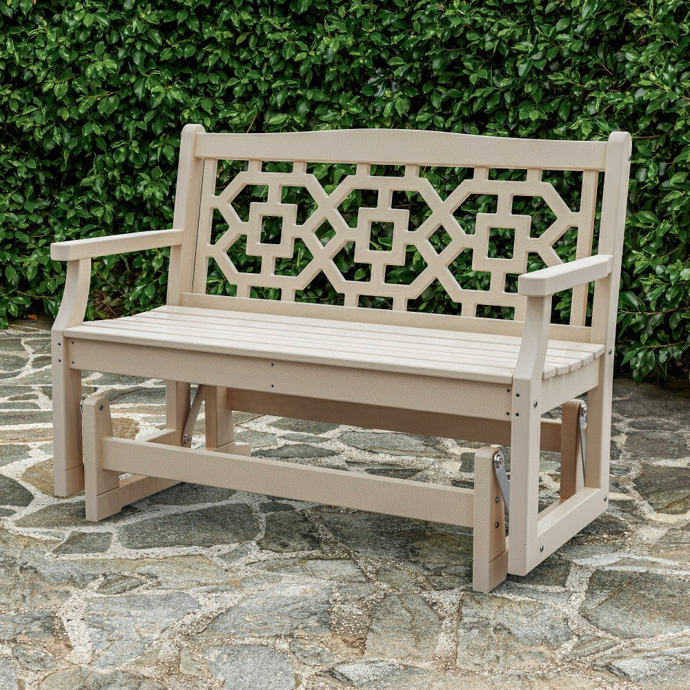 POLYWOOD® Chinoiserie Glider | Plow & Hearth