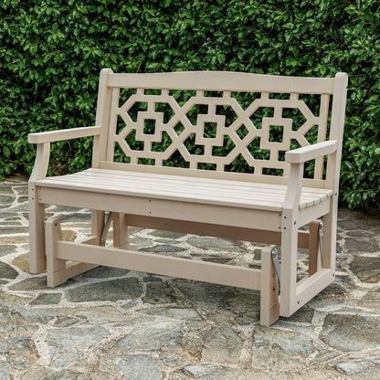 POLYWOOD® Chinoiserie Glider | Plow & Hearth