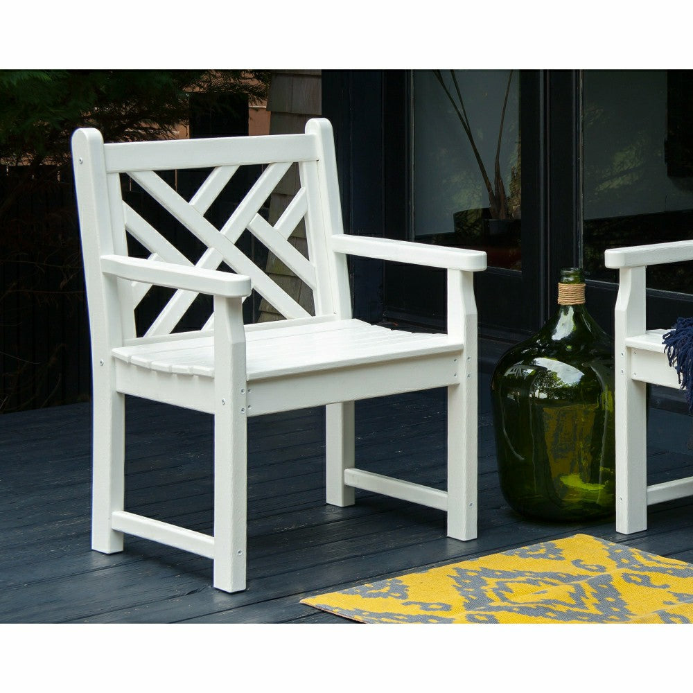 POLYWOOD® Chippendale Garden Armchair | Plow & Hearth