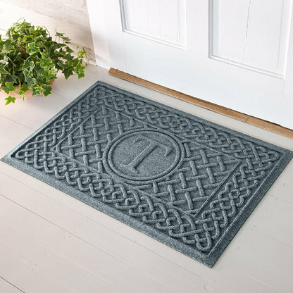 WaterHog® Cable Weave Doormat with Single Initial, 2' x 3' | Plow & Hearth
