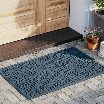 WaterHog® Indoor/Outdoor Leaves Doormat, 2' x 3' | Plow & Hearth