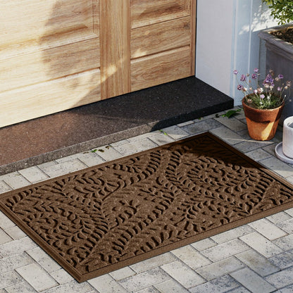 WaterHog® Indoor/Outdoor Leaves Doormat, 2' x 3' | Plow & Hearth
