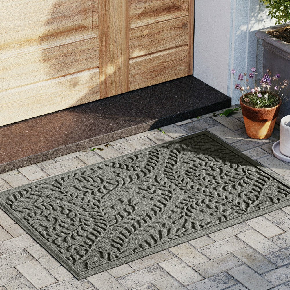 WaterHog® Indoor/Outdoor Leaves Doormat, 2' x 3' | Plow & Hearth
