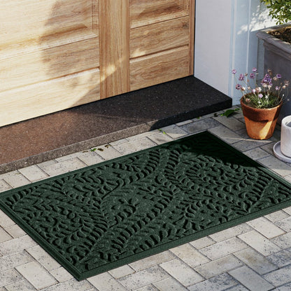 WaterHog® Indoor/Outdoor Leaves Doormat, 20" x 30" | Plow & Hearth