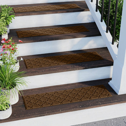 WaterHog® Cordova 8.5"x30" Indoor Outdoor Stair Treads, Set of 4 | Plow & Hearth