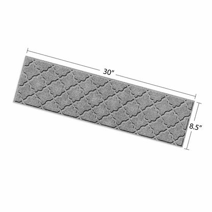 WaterHog® Cordova 8.5"x30" Indoor Outdoor Stair Treads, Set of 4 | Plow & Hearth