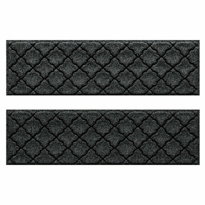 WaterHog® Cordova 8.5"x30" Indoor Outdoor Stair Treads, Set of 4 | Plow & Hearth