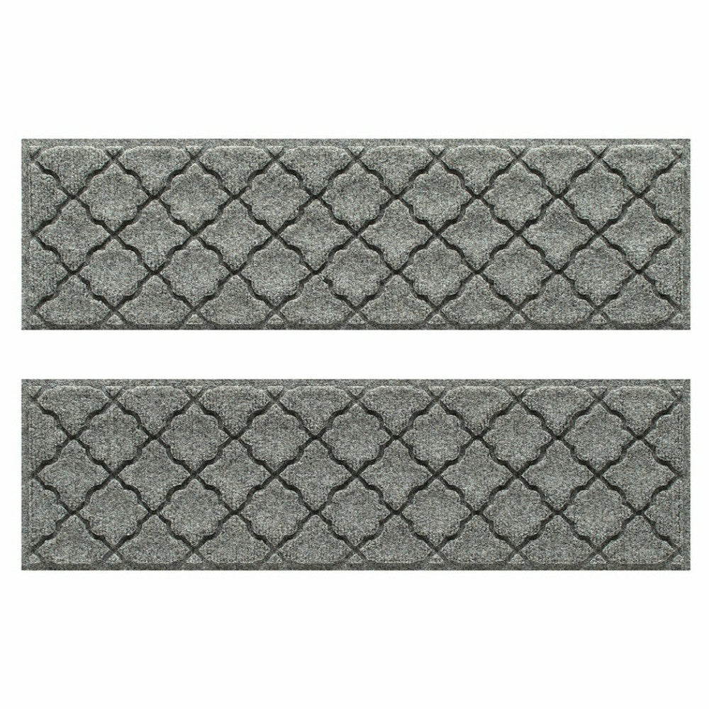 WaterHog® Cordova 8.5"x30" Indoor Outdoor Stair Treads, Set of 4 | Plow & Hearth