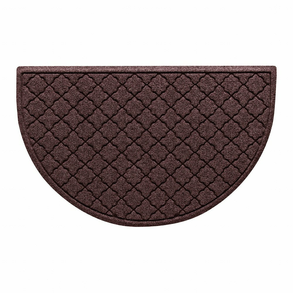 WaterHog® Cordova 24"x39" Half Round Indoor Outdoor Doormat | Plow & Hearth