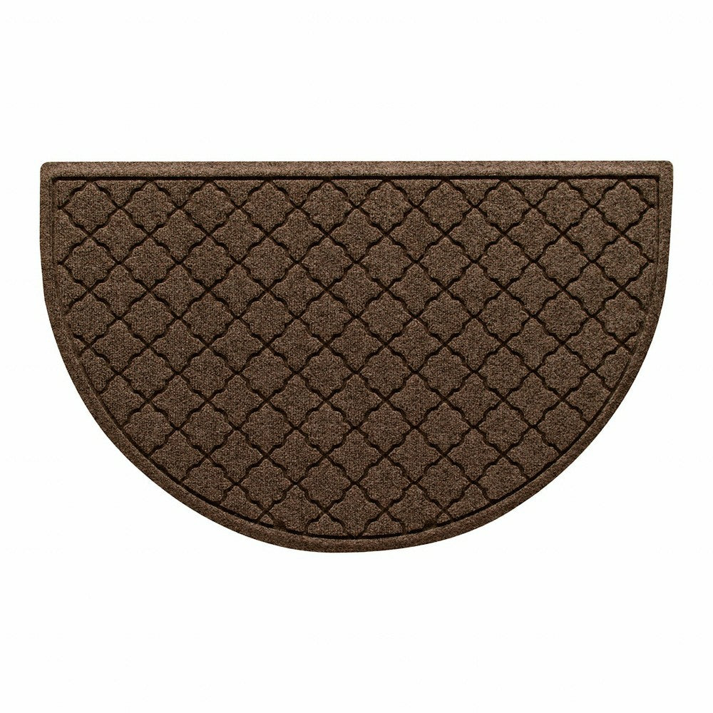 WaterHog® Cordova 24"x39" Half Round Indoor Outdoor Doormat | Plow & Hearth