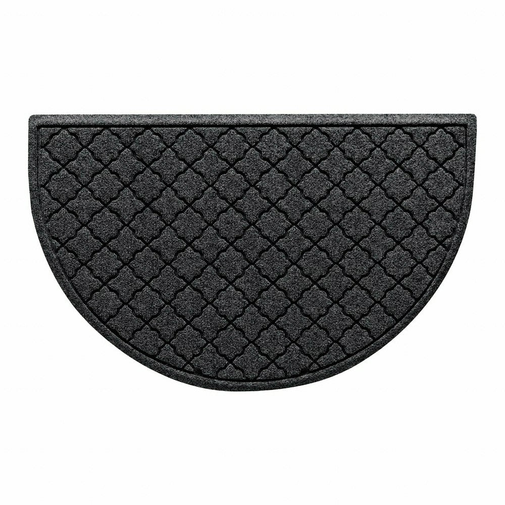 WaterHog® Cordova 24"x39" Half Round Indoor Outdoor Doormat | Plow & Hearth