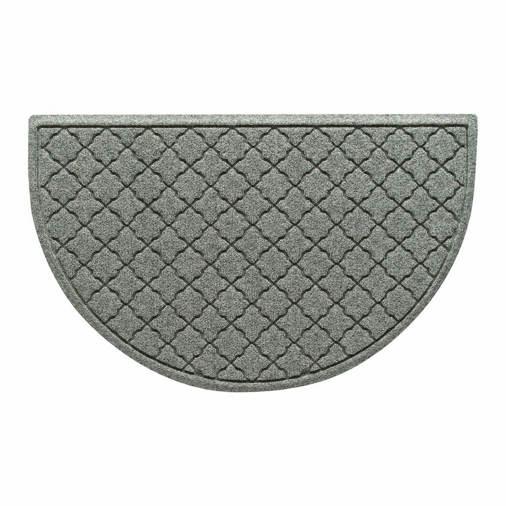 WaterHog® Cordova 24"x39" Half Round Indoor Outdoor Doormat | Plow & Hearth