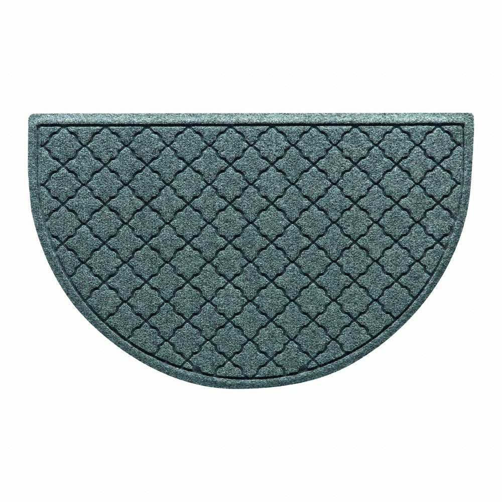 WaterHog® Cordova 24"x39" Half Round Indoor Outdoor Doormat | Plow & Hearth