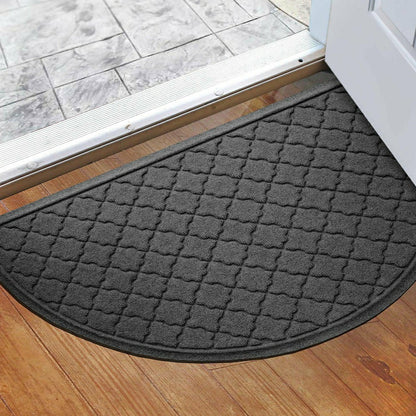 WaterHog® Cordova 24"x39" Half Round Indoor Outdoor Doormat | Plow & Hearth