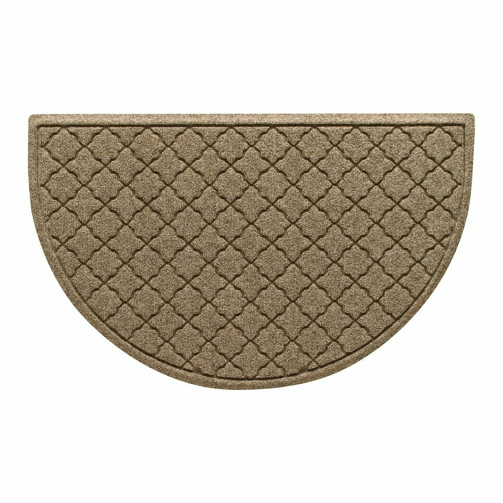 WaterHog® Cordova 24"x39" Half Round Indoor Outdoor Doormat | Plow & Hearth