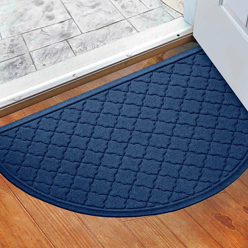 WaterHog® Cordova 24"x39" Half Round Indoor Outdoor Doormat | Plow & Hearth
