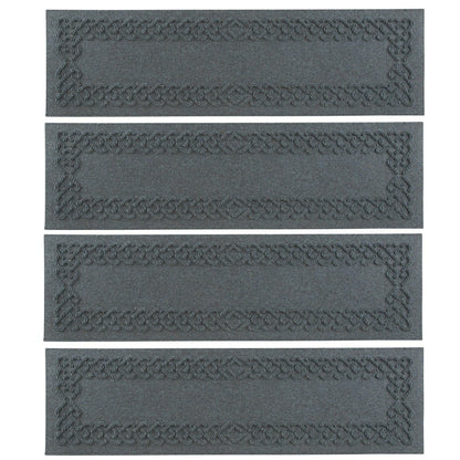 WaterHog® Cable Weave Stair Tread Mats, Set of 4 | Plow & Hearth