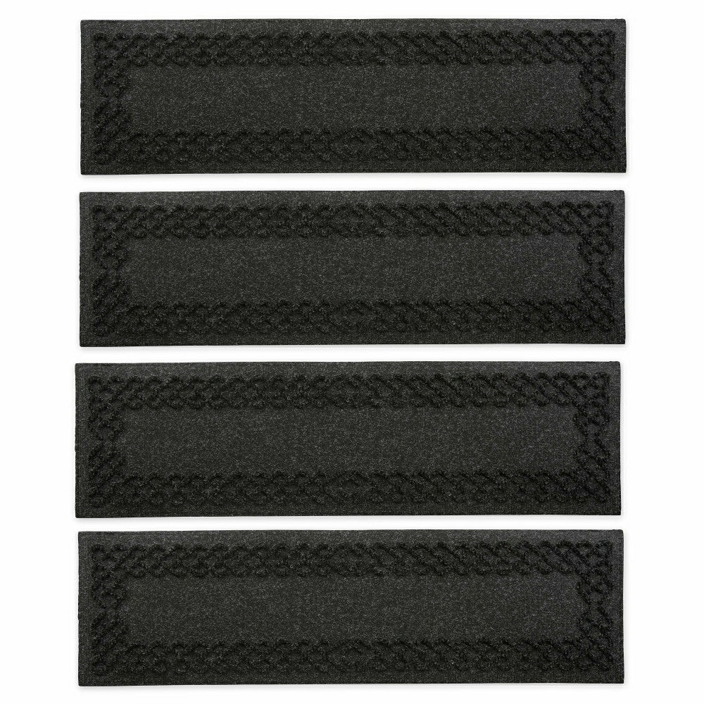 WaterHog® Cable Weave Stair Tread Mats, Set of 4 | Plow & Hearth