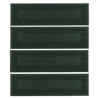 WaterHog® Cable Weave Stair Tread Mats, Set of 4 | Plow & Hearth