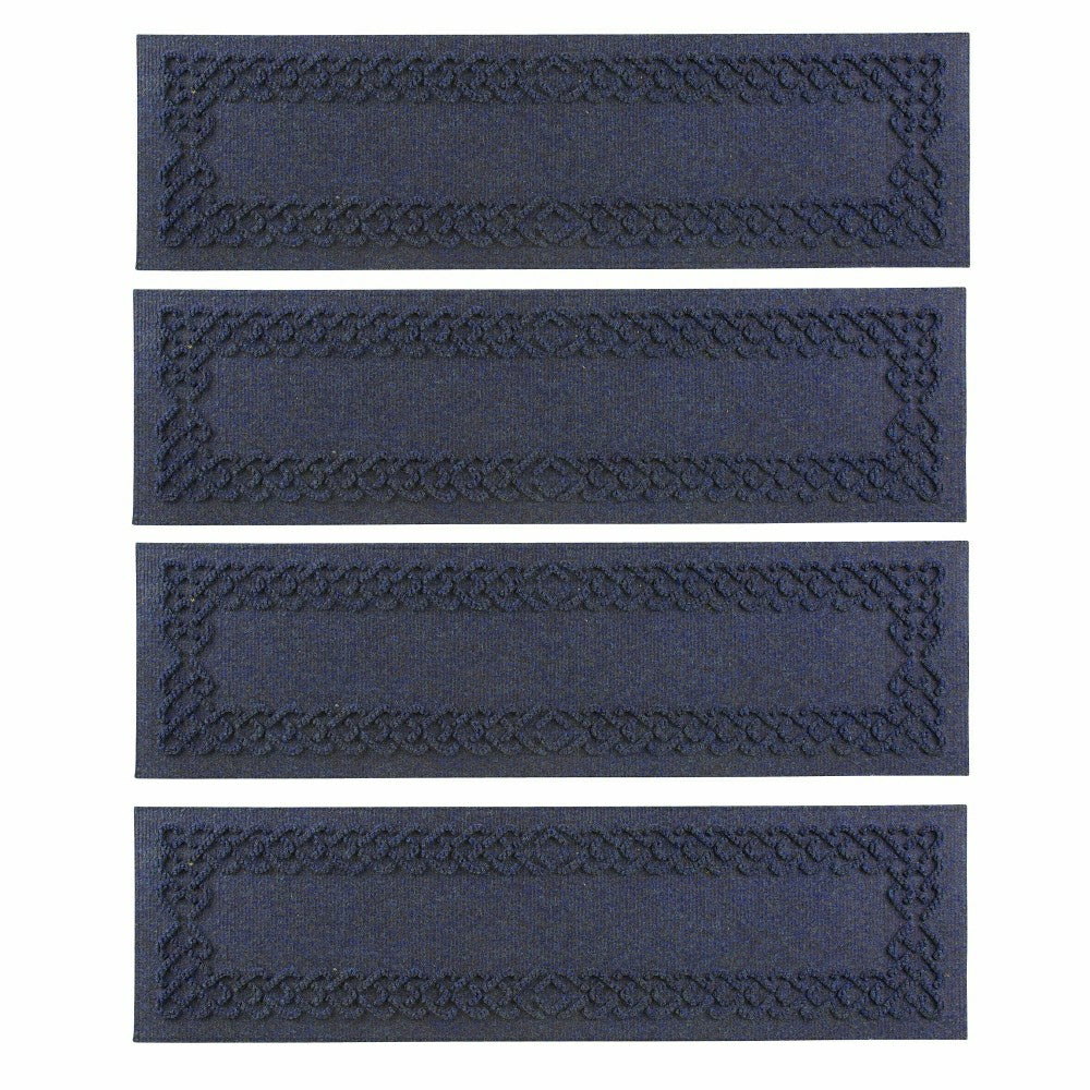WaterHog® Cable Weave Stair Tread Mats, Set of 4 | Plow & Hearth