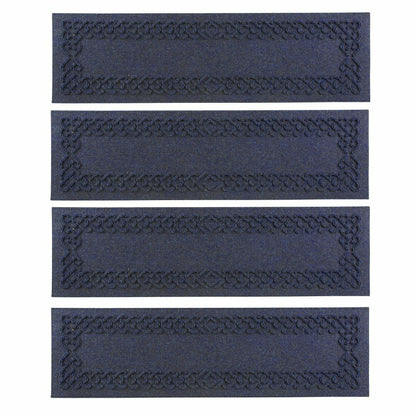 WaterHog® Cable Weave Stair Tread Mats, Set of 4 | Plow & Hearth