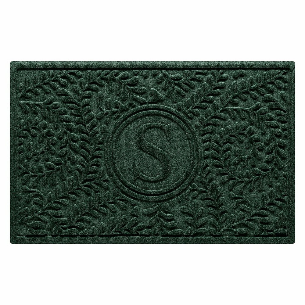 Boxwood Monogram Indoor/Outdoor Door Mat, 2'x3' | Plow & Hearth