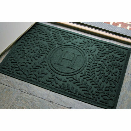 Boxwood Monogram Indoor/Outdoor Door Mat, 2'x3' | Plow & Hearth