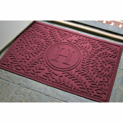 Boxwood Monogram Indoor/Outdoor Door Mat, 2'x3' | Plow & Hearth