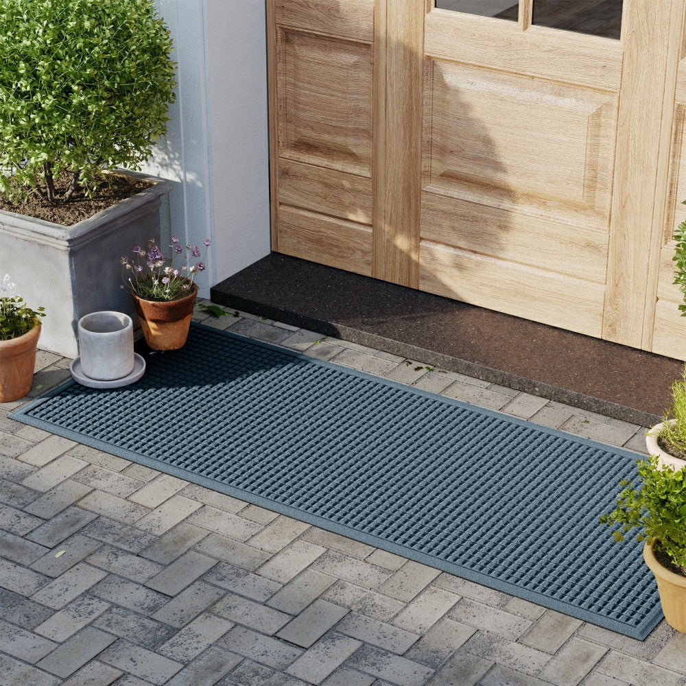 WaterHog® Indoor/Outdoor Cubes Doormat, 3' x 7' | Plow & Hearth