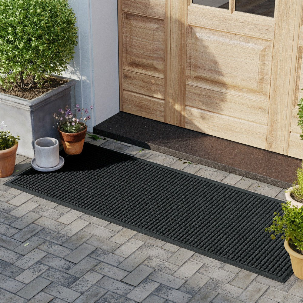 WaterHog® Indoor/Outdoor Cubes Doormat, 3' x 7' | Plow & Hearth