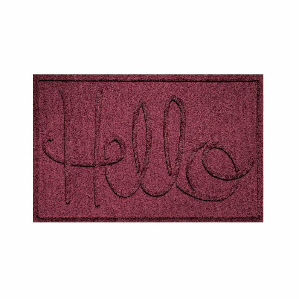 WaterHog® Indoor/Outdoor Hello Doormat, 2' x 3' | Plow & Hearth