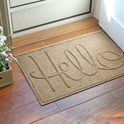 WaterHog® Indoor/Outdoor Hello Doormat, 2' x 3' | Plow & Hearth