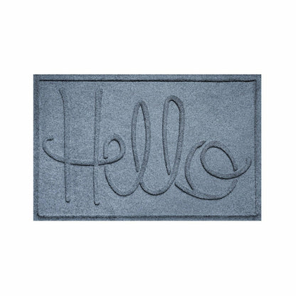 WaterHog® Indoor/Outdoor Hello Doormat, 2' x 3' | Plow & Hearth
