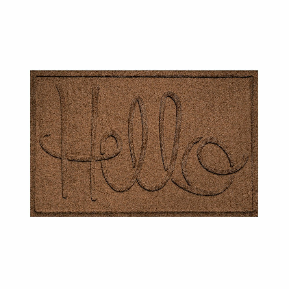 WaterHog® Indoor/Outdoor Hello Doormat, 2' x 3' | Plow & Hearth