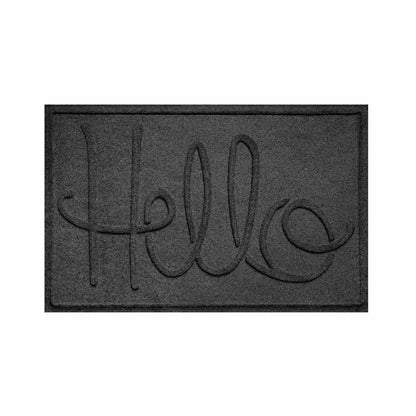 WaterHog® Indoor/Outdoor Hello Doormat, 2' x 3' | Plow & Hearth