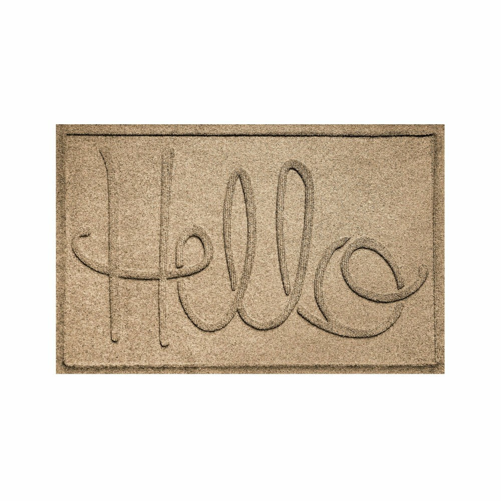 WaterHog® Indoor/Outdoor Hello Doormat, 2' x 3' | Plow & Hearth