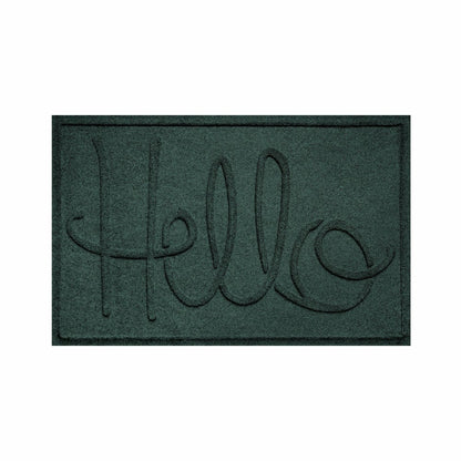 WaterHog® Indoor/Outdoor Hello Doormat, 2' x 3' | Plow & Hearth
