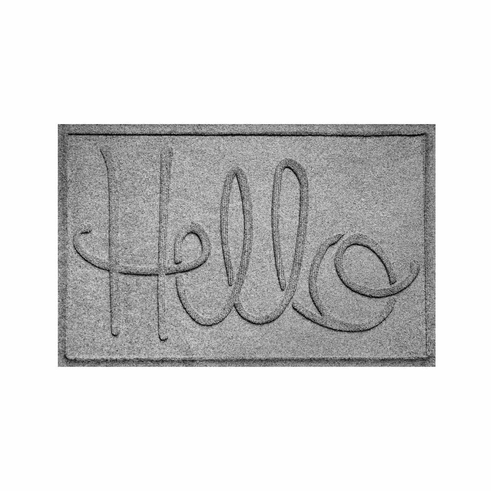 WaterHog® Indoor/Outdoor Hello Doormat, 2' x 3' | Plow & Hearth