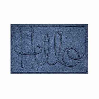 WaterHog® Indoor/Outdoor Hello Doormat, 2' x 3' | Plow & Hearth