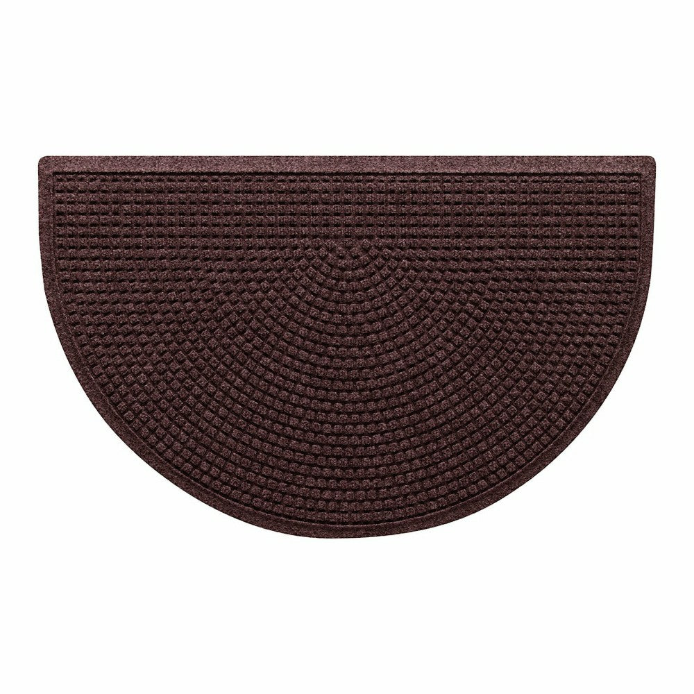 WaterHog® Indoor/Outdoor Cubes Half-Round Doormat, 24" x 39" | Plow & Hearth