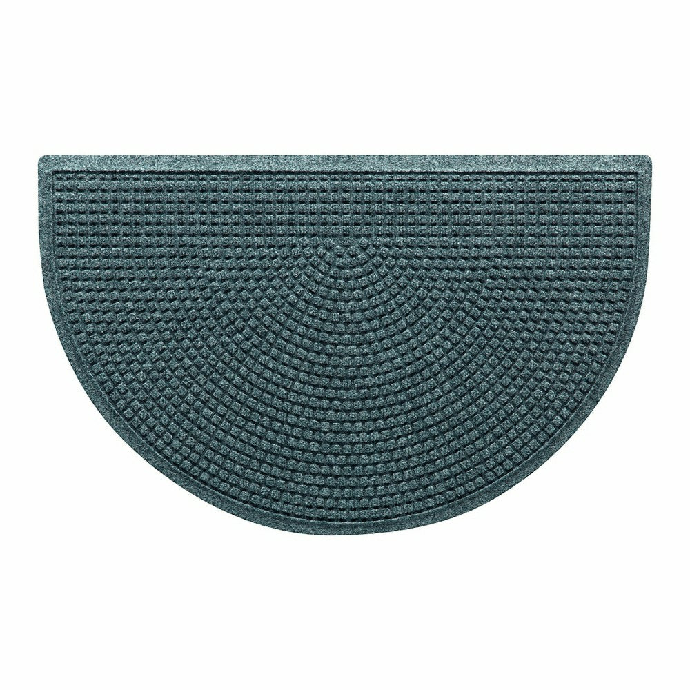 WaterHog® Indoor/Outdoor Cubes Half-Round Doormat, 24" x 39" | Plow & Hearth